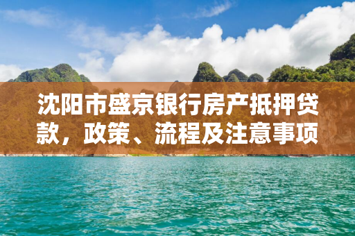 延边市盛京银行房产抵押贷款，政策、流程及注意事项解析